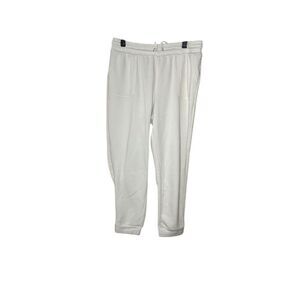Rae Dunn Women's Jogger Sweatpants XL White Casual Relaxed Fit